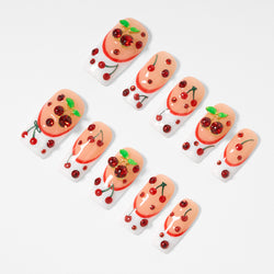 Cherry Disco    Handmade Nails MG606
