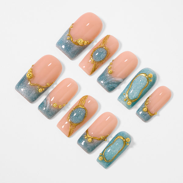 Mirror of Water    Handmade Nails MG608